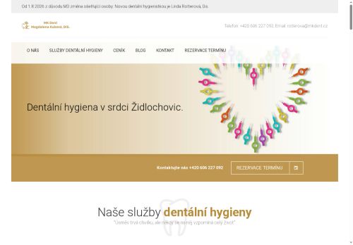 Zobrazit webové stránky Dentální hygiena, Magdalena Kubová, DiS.