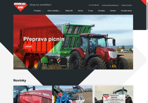 MOREAU AGRI, spol. s r.o. nabízí práci na pozici Servisní mechanik v obci Osek
