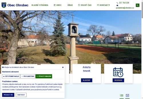 Zobrazit webové stránky Obecní úřad Ohrobec