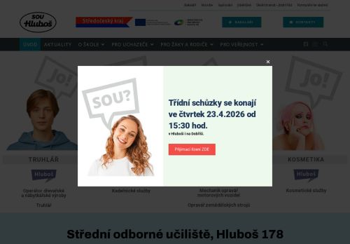 Zobrazit webové stránky Střední odborné učiliště Hluboš