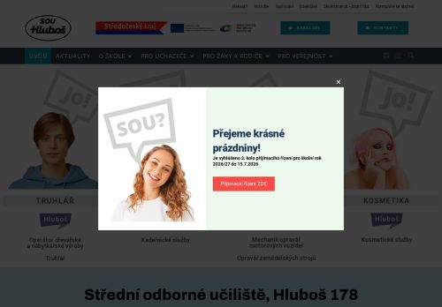 Zobrazit webové stránky Střední odborné učiliště Hluboš