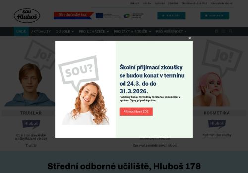 Zobrazit webové stránky Střední odborné učiliště Hluboš