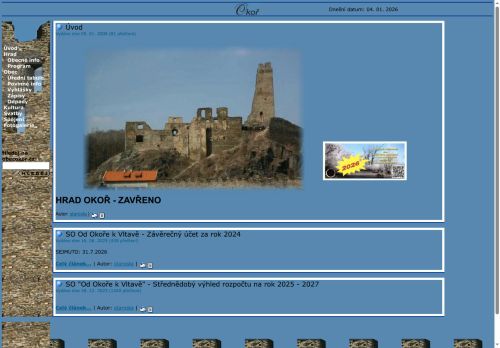 Zobrazit webové stránky Obecní úřad Okoř