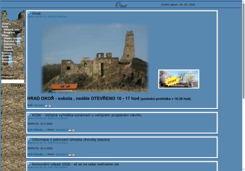 Zobrazit webové stránky Obecní úřad Okoř