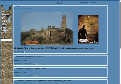 Zobrazit webové stránky Obecní úřad Okoř