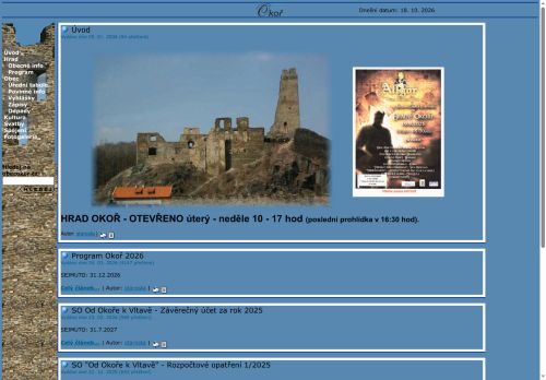 Zobrazit webové stránky Obecní úřad Okoř