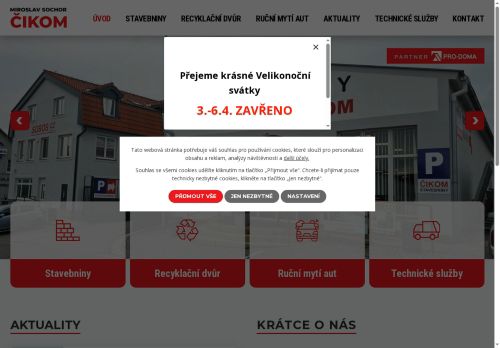 Zobrazit webové stránky Čikom