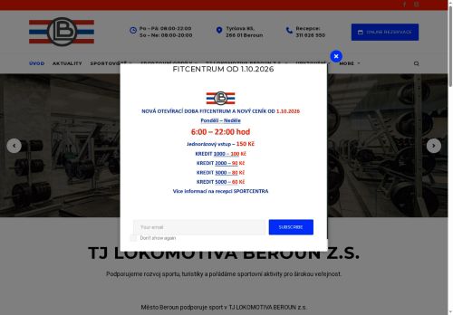 Zobrazit webové stránky TJ Lokomotiva Beroun