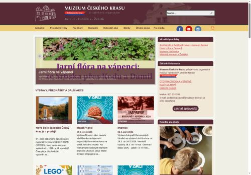 Zobrazit webové stránky Muzeum Českého krasu v Berouně