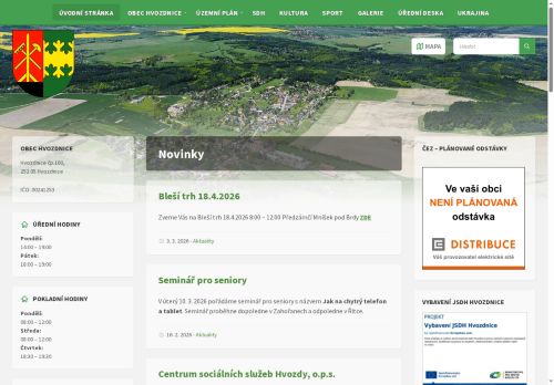 Zobrazit webové stránky Obecní úřad Hvozdnice