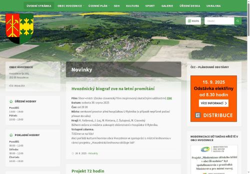 Zobrazit webové stránky Obecní úřad Hvozdnice