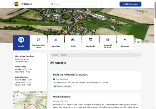 Zobrazit webové stránky Obecní úřad Hvozdnice