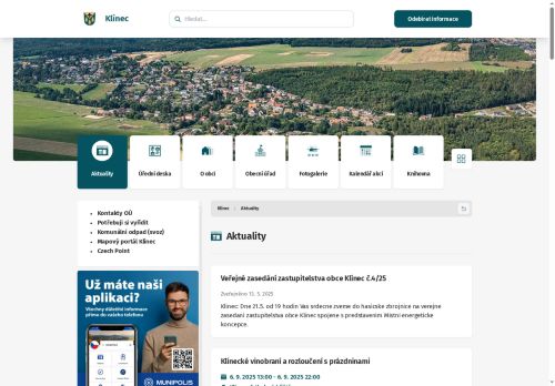 Zobrazit webové stránky Obecní úřad Klínec