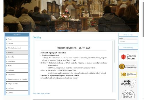 Zobrazit webové stránky Římskokatolická farnost Beroun