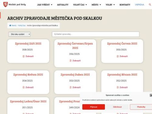 Zpravodaj městečka pod Skalkou