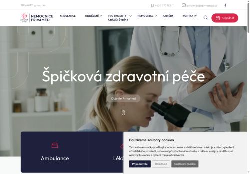 PRIVAMED a.s. nabízí práci na pozici Lékaři v obci Plzeň
