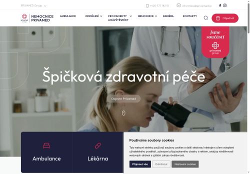 Zobrazit webové stránky Nemocnice PRIVAMED