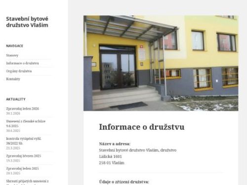 Stavební bytové družstvo Vlašim