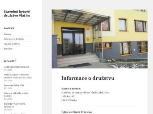 Stavební bytové družstvo Vlašim