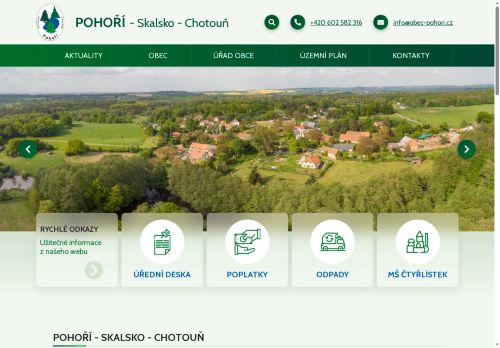 Zobrazit webové stránky Obecní úřad Pohoří