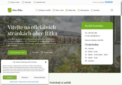 Zobrazit webové stránky Obecní úřad Řitka
