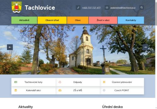 Zobrazit webové stránky Obecní úřad Tachlovice