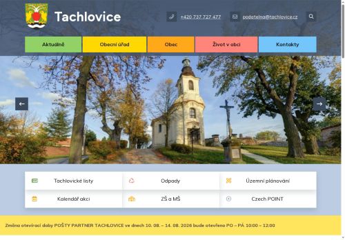 Zobrazit webové stránky Obecní úřad Tachlovice