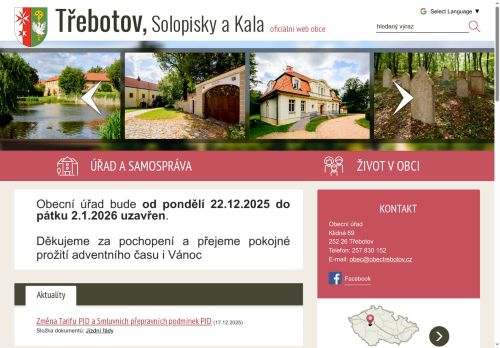 Zobrazit webové stránky Obecní úřad Třebotov