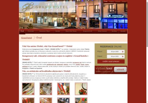 Zobrazit webové stránky Grand Hotel Třebíč