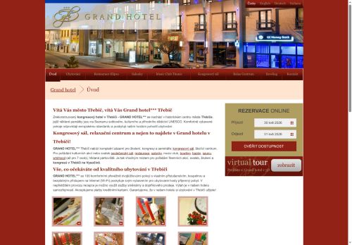 Zobrazit webové stránky Grand Hotel Třebíč