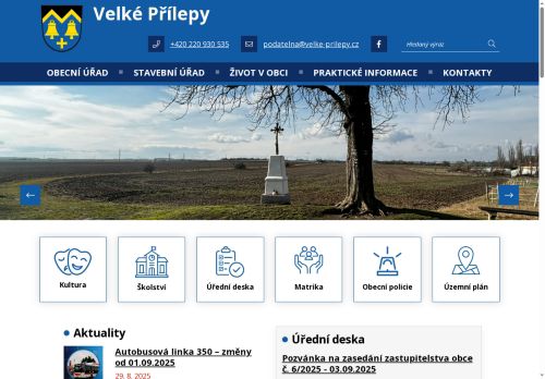 Zobrazit webové stránky Obecní úřad Velké Přílepy