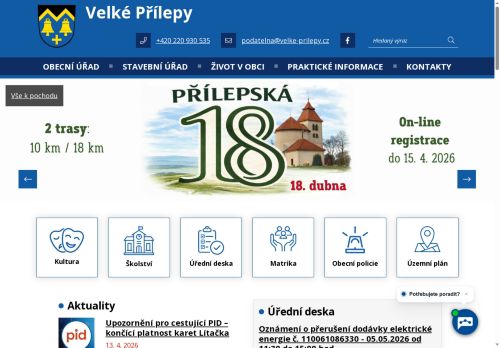 OBEC VELKÉ PŘÍLEPY nabízí práci na pozici pracovník/pracovnice technické čety obce (m/ž) v obci Velké Přílepy