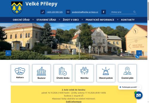 Zobrazit webové stránky Obecní úřad Velké Přílepy