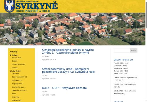 Zobrazit webové stránky Obecní úřad Svrkyně