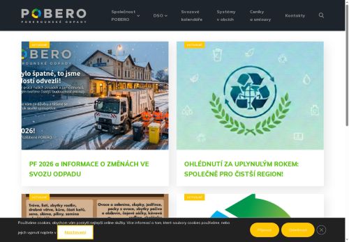 POBERO Poberounské odpady s.r.o. nabízí práci na pozici Závozník svozu komunálního odpadu, obsluha překládací stanice v obci Řevnice