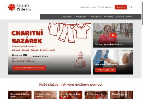 Zobrazit webové stránky Farní charita Příbram