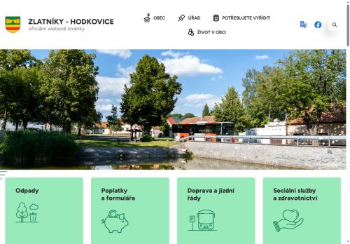 Zobrazit webové stránky Obecní úřad Zlatníky-Hodkovice