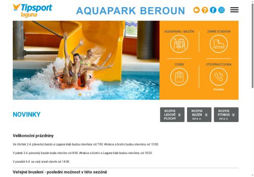 Zobrazit webové stránky Aquapark Beroun