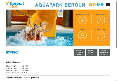 Zobrazit webové stránky Aquapark Beroun