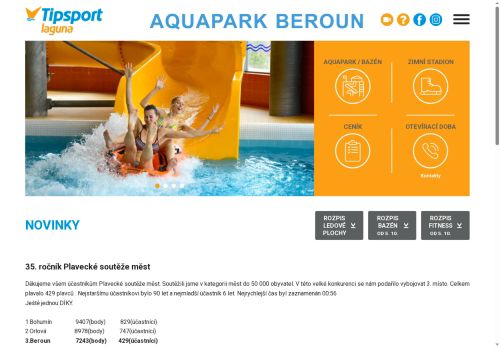 Zobrazit webové stránky Aquapark Beroun
