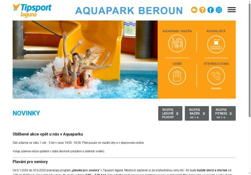 Zobrazit webové stránky Aquapark Beroun