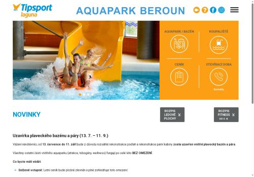 Zobrazit webové stránky Aquapark Beroun