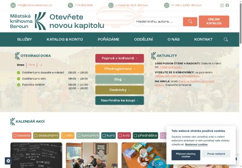Zobrazit webové stránky Městská knihovna Beroun