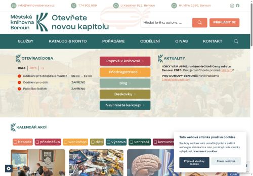Zobrazit webové stránky Městská knihovna Beroun