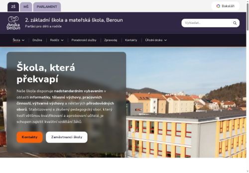 Zobrazit webové stránky 2. základní a mateřská škola Pohádka