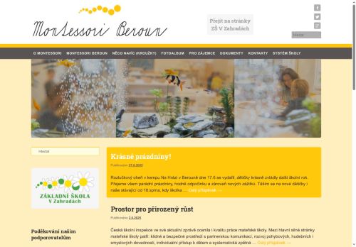 Zobrazit webové stránky Mateřská škola Montessori