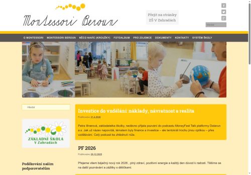 Zobrazit webové stránky Mateřská škola Montessori
