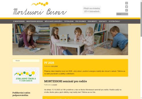 Zobrazit webové stránky Mateřská škola Montessori