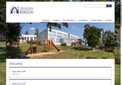 Zobrazit webové stránky Mateřská škola Pod Homolkou
