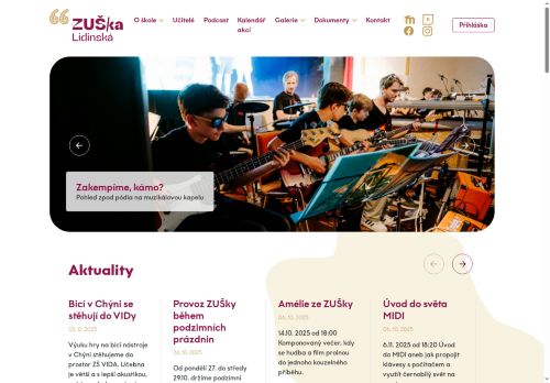 Zobrazit webové stránky Soukromá ZUŠ Dr. Lidinské